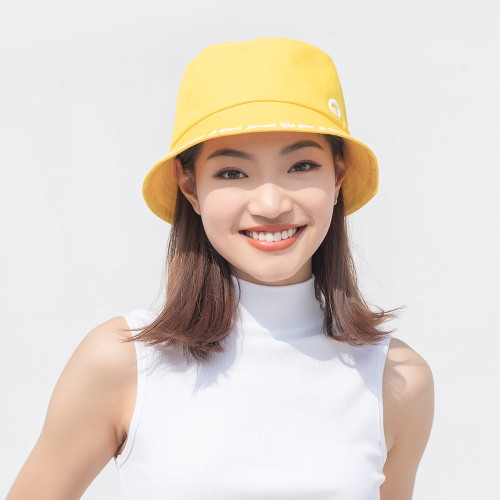 Women's Denim Packable Summer Travel Beach Bucket Hat UPF 50+