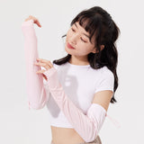 Gradient Color Sunscreen Loose Arm Sleeve UV Protection Gloves UPF 50+