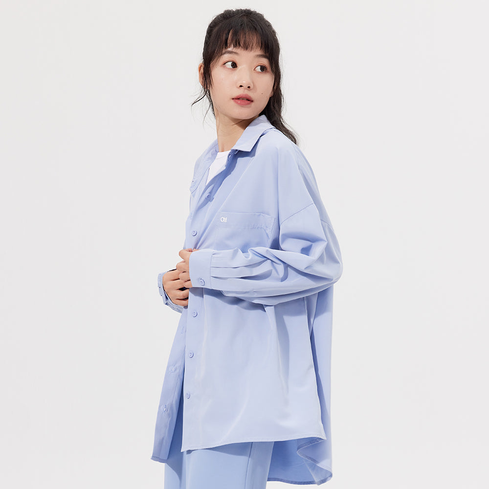 Women's Sun Protection Shirt with Removable Hat Loose Hoodie UPF50+