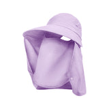 Unisex Fishing Hiking Sun Protection Face Neck Cover Flap Hat UPF 50+