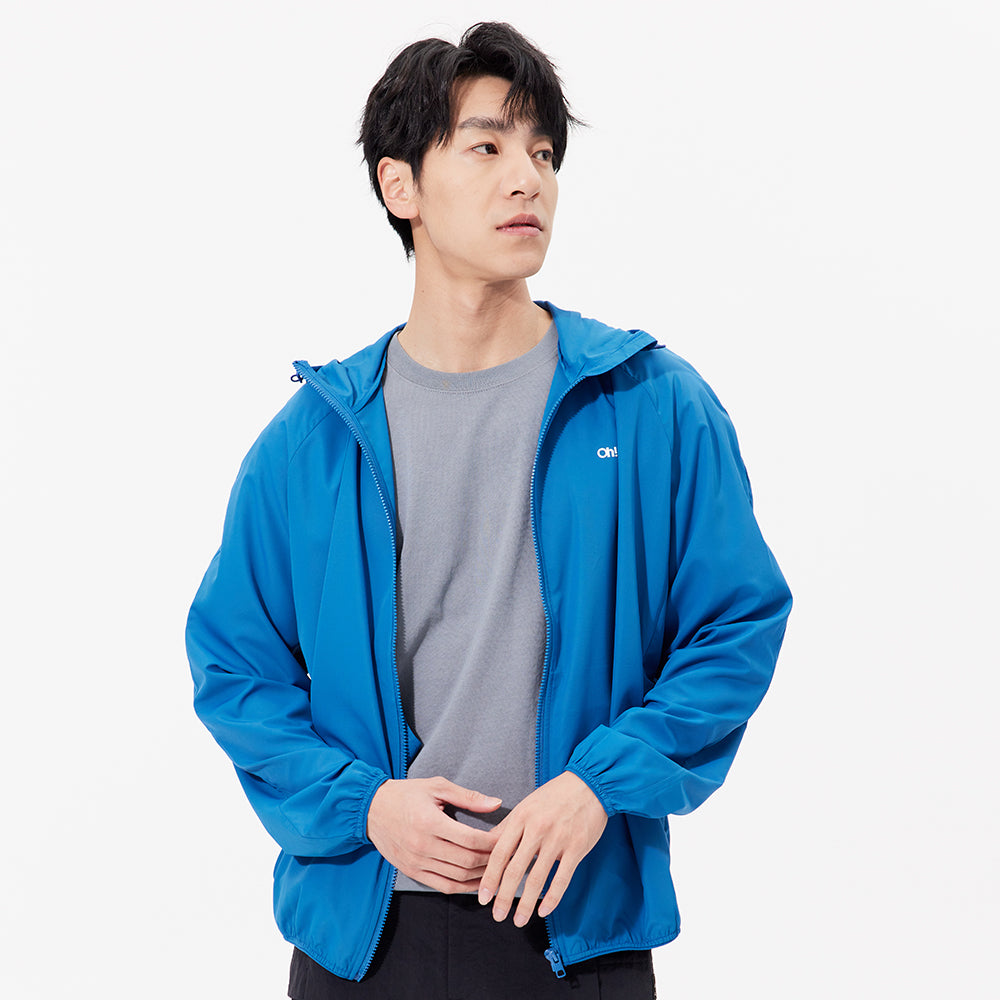 Men's Sun Protection Hoodie Ultra Light Long Sleeve Outdoor Jacket UPF 50+