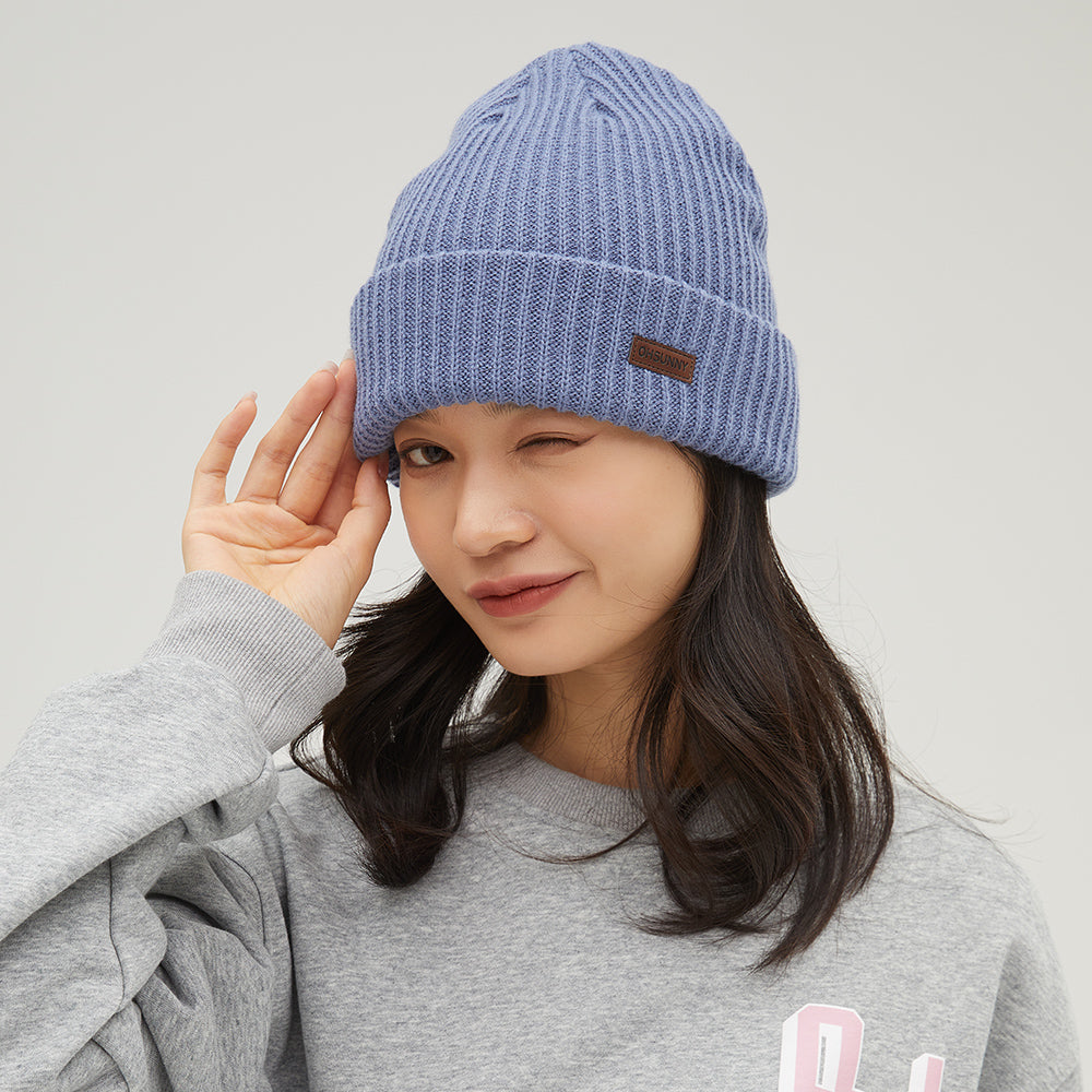 Women's Winter Sheep Wool Heated Knit Hat