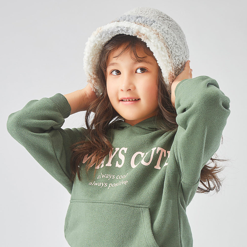 Kid's Plush Bucket Hat UPF 50+ Winter Warm Caps
