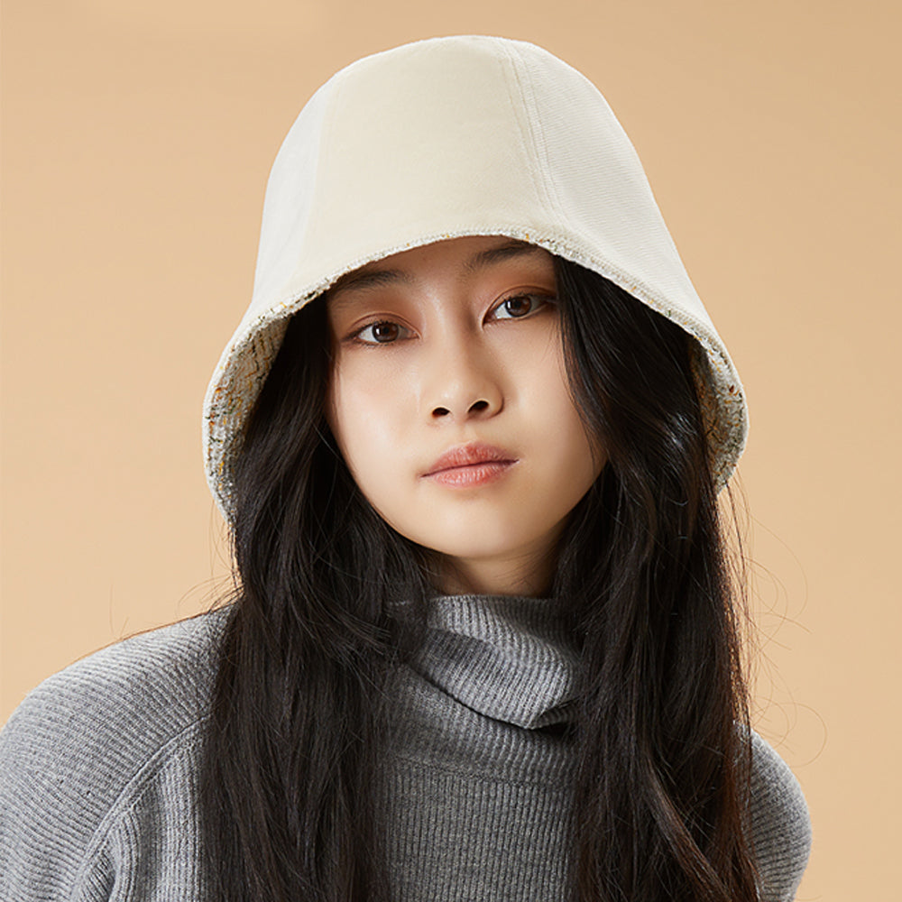US Stock Women's Tweed Bucket Hat UPF 50+