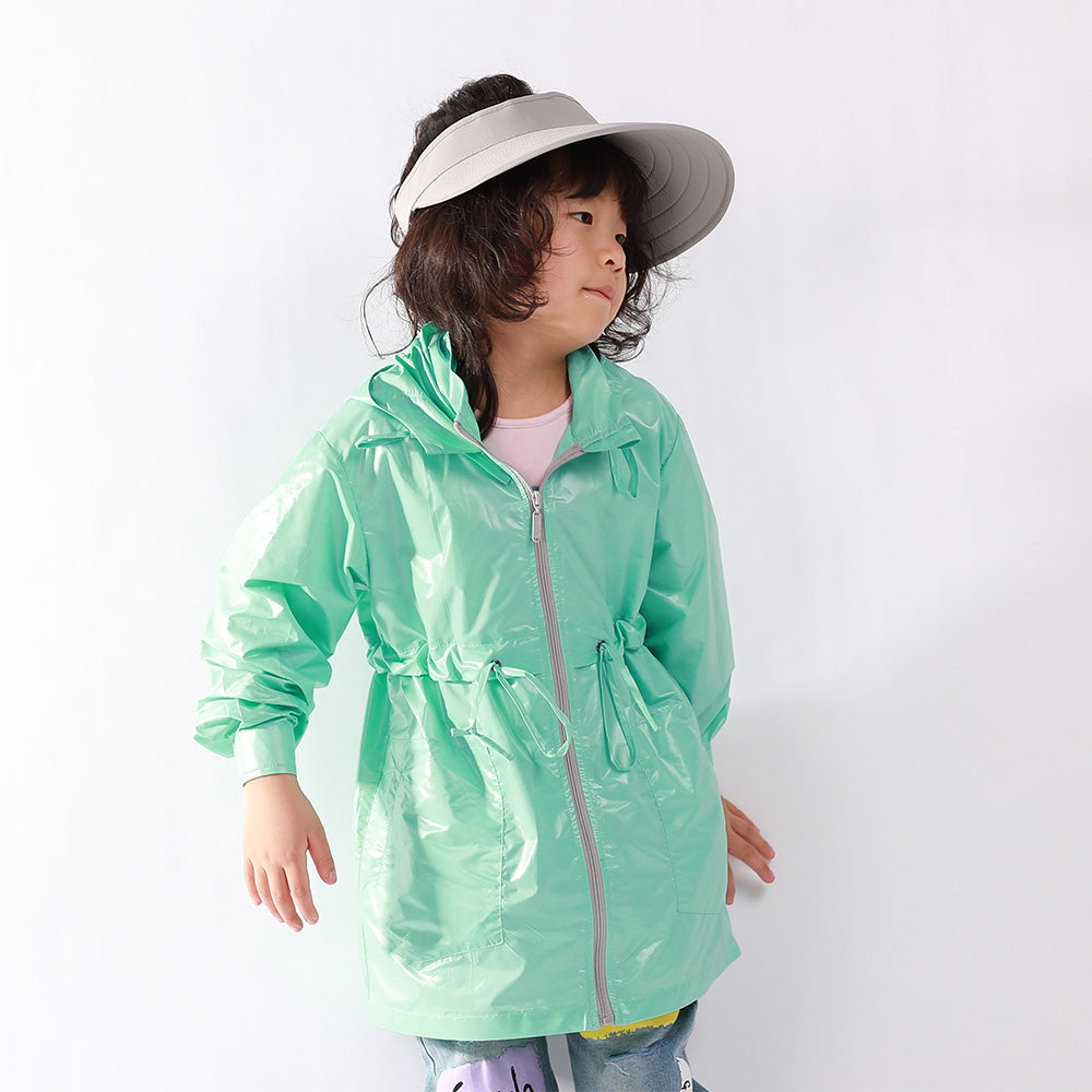 US Stock Kid's Large Brim Visor Cap UPF 50+ for 4-12 Years Old