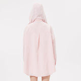 Women's Sun Protection Shirt with Removable Hat Loose Hoodie UPF50+