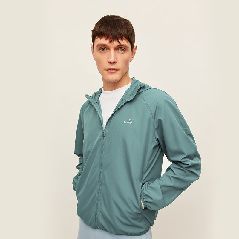 Men's Sun Protection Hoodie Ultra Light Long Sleeve Outdoor Jacket UPF 50+