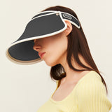 Women's Visor Hat UV Protection Wide Brim Adjustable Face Sheild UPF 50+