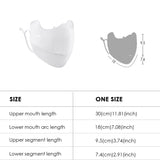 US Stock Breathable Sunscreen Face Mask with Mouth Opened UPF 50+