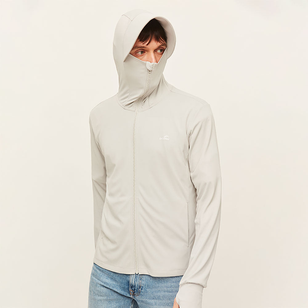 Men's Fishing Large Brim Face Cover Quick-Dry Sun Protective Jacket UPF50+