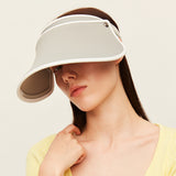 Women's Visor Hat UV Protection Wide Brim Adjustable Face Sheild UPF 50+