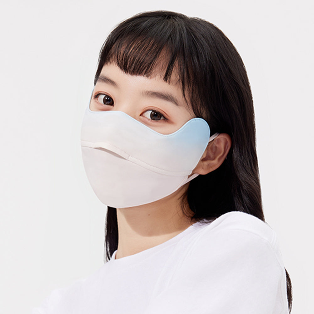 US Stock Women's Sun Protection Face Cover UPF 50+ Gradient Color Face Mask