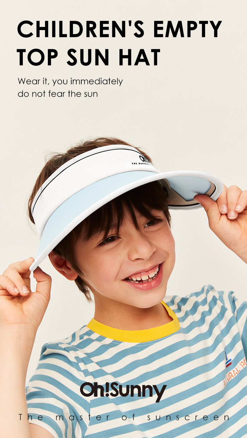 Children's Empty Top Large Brim Sun Hat UPF50+