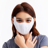 US Stock Breathable Sunscreen Face Mask with Mouth Opened UPF 50+