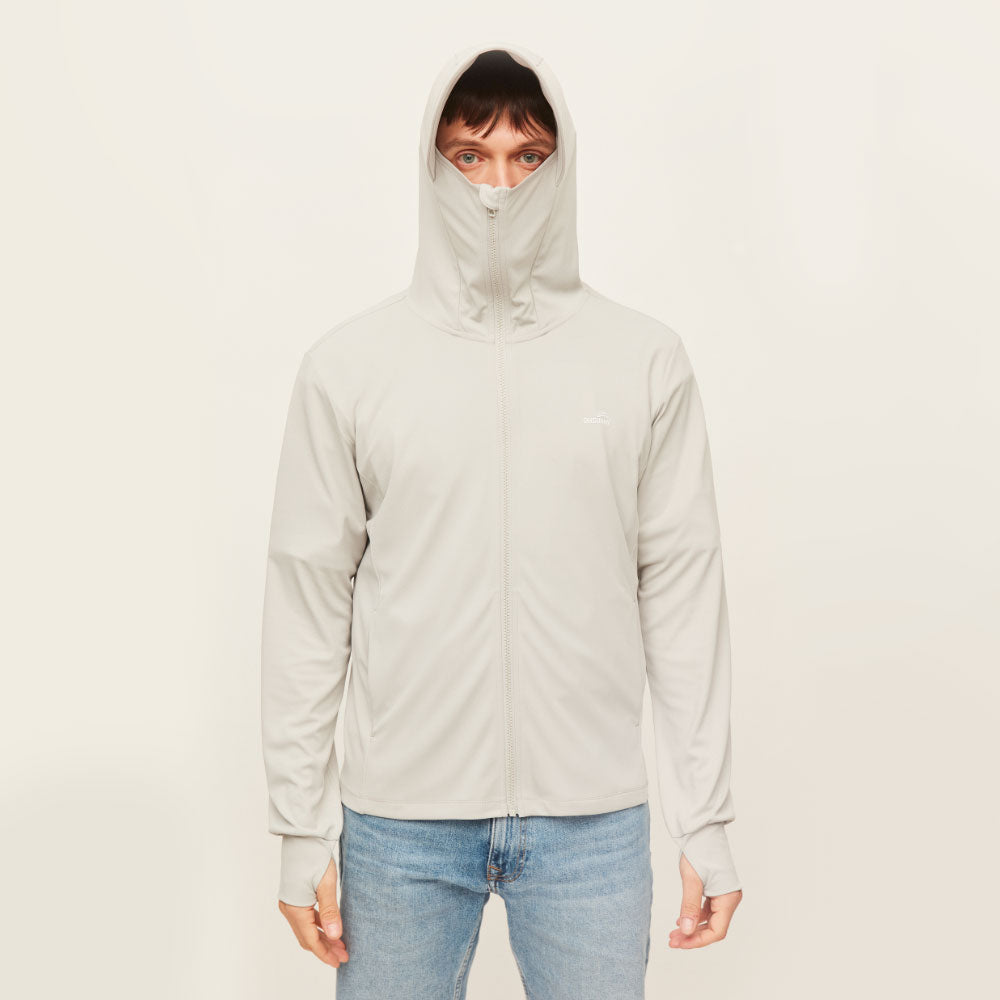 Men's Fishing Large Brim Face Cover Quick-Dry Sun Protective Jacket UPF50+