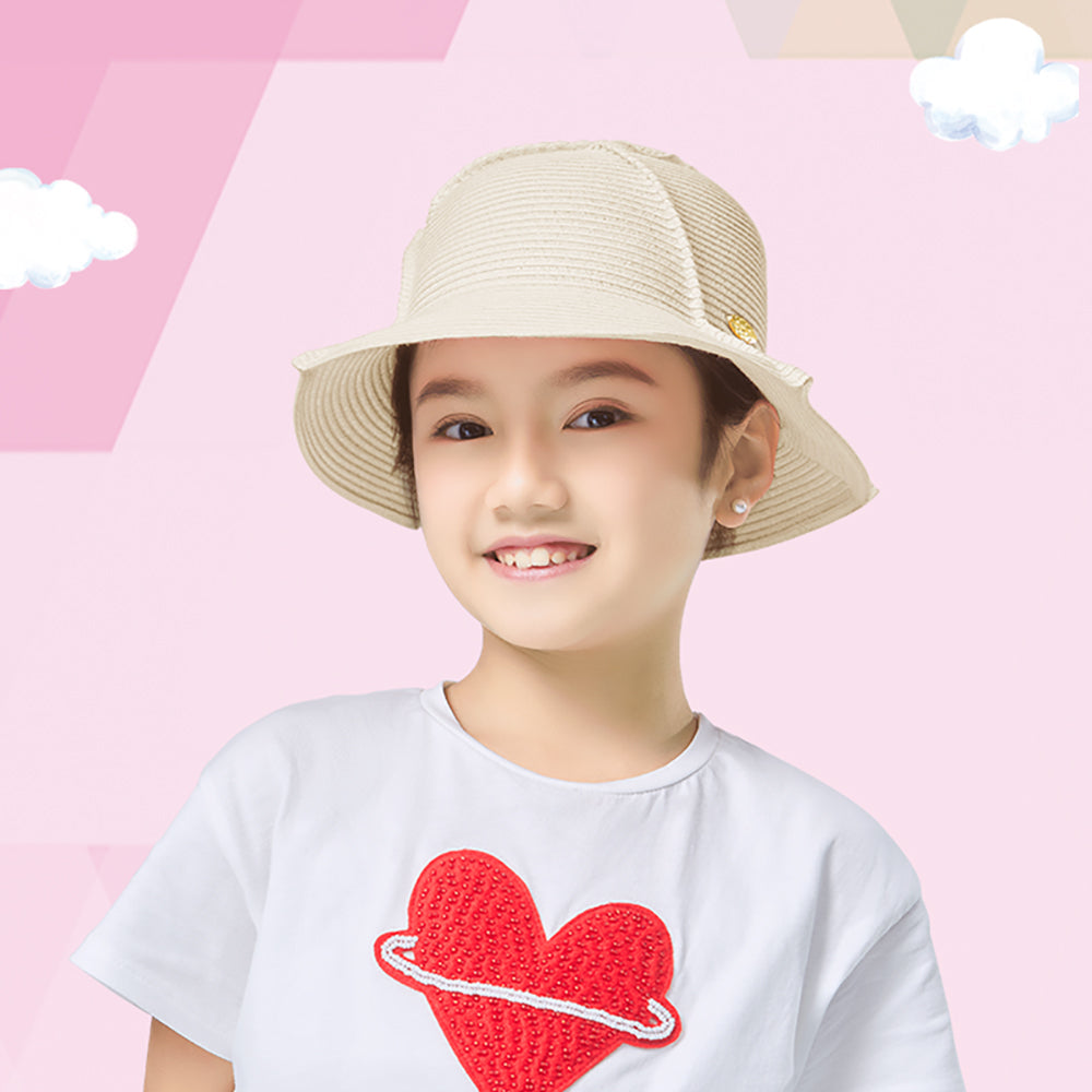 Kid’s Splicing Straw Hat UPF 50+ Sun Protective