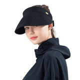 Women's Wide-Brim Roll-up Foldable Straw Hat UPF 50+