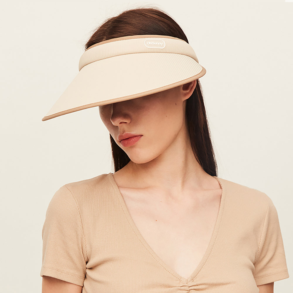 Women' Empty Top Large Brim Sun Visor Hat UPF50+