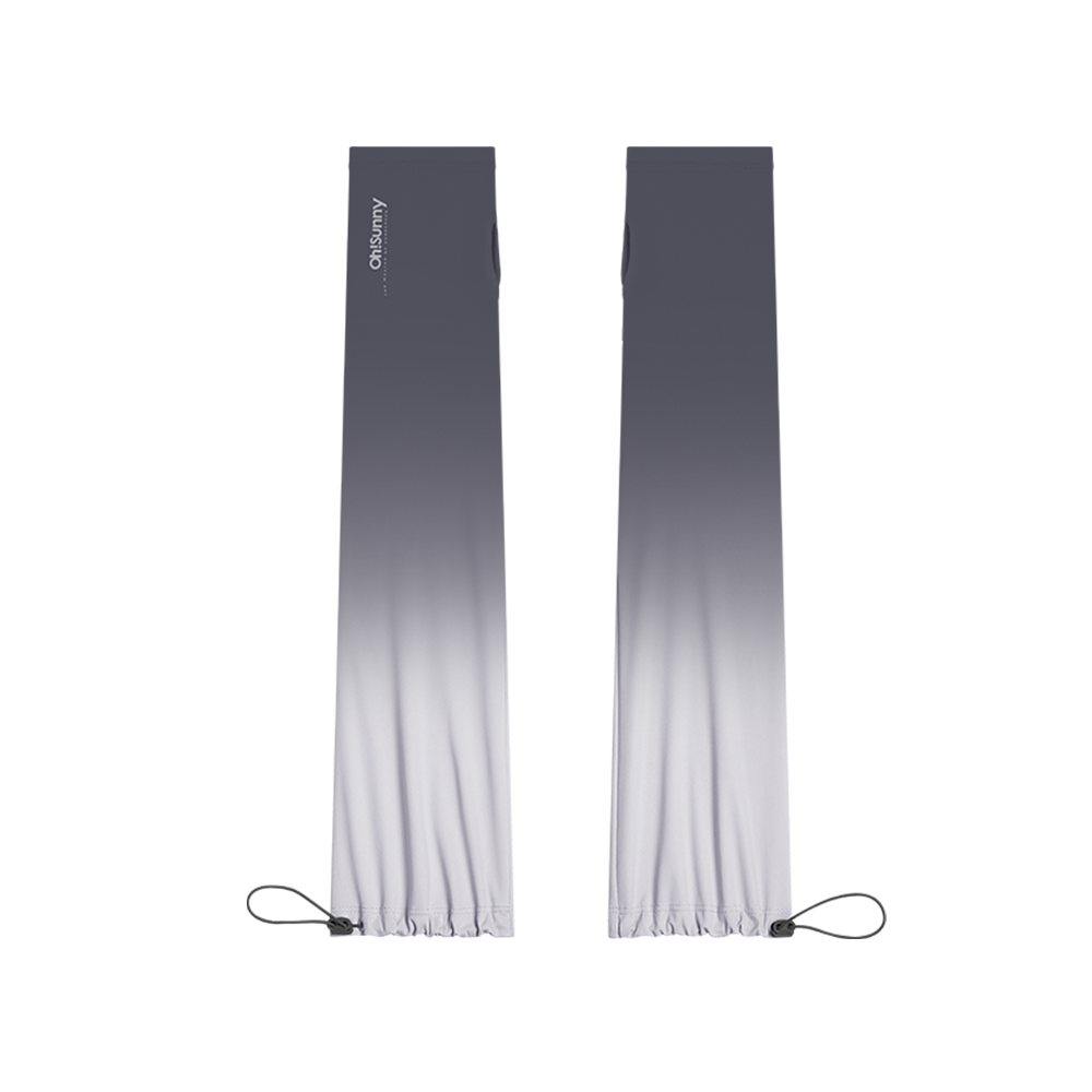 Gradient Color Sunscreen Loose Arm Sleeve UV Protection Gloves UPF 50+