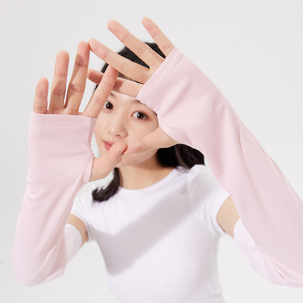 Gradient Color Sunscreen Loose Arm Sleeve UV Protection Gloves UPF 50+