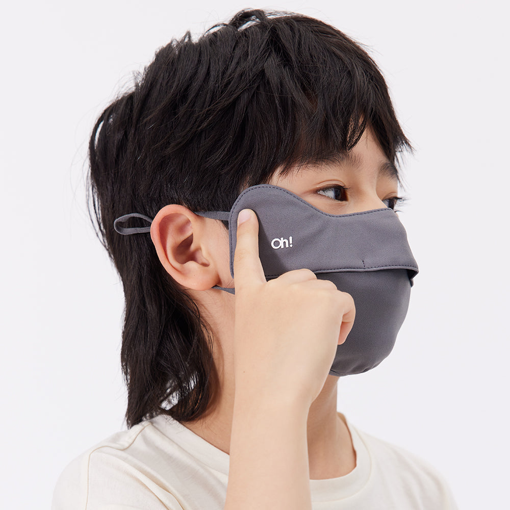 Kid's Breathable Anti-UV Face Mask with Eyes Protection UPF 50+