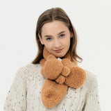 Faux Plush Fur Scarf Winter Warm Scarves