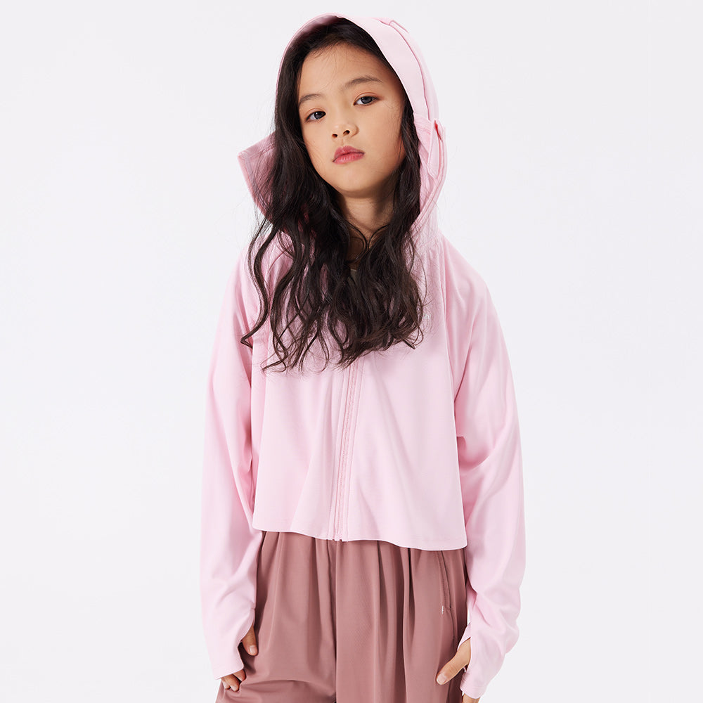 Kid's Sun Protection Hooded Cape for 4-13 Years Boys Girls UPF 50+