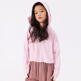 Kid's Sun Protection Hooded Cape for 4-13 Years Boys Girls UPF 50+