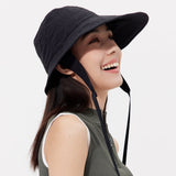 Sun Protection Bucket Hat with Chin Strap UPF 50+
