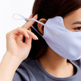 US Stock Breathable Sunscreen Face Mask with Mouth Opened UPF 50+