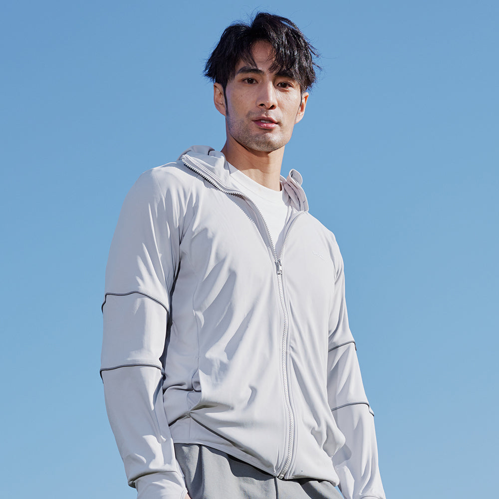 Men's Sun Protection Clothing Hooded Jacket High-Collar UPF50+