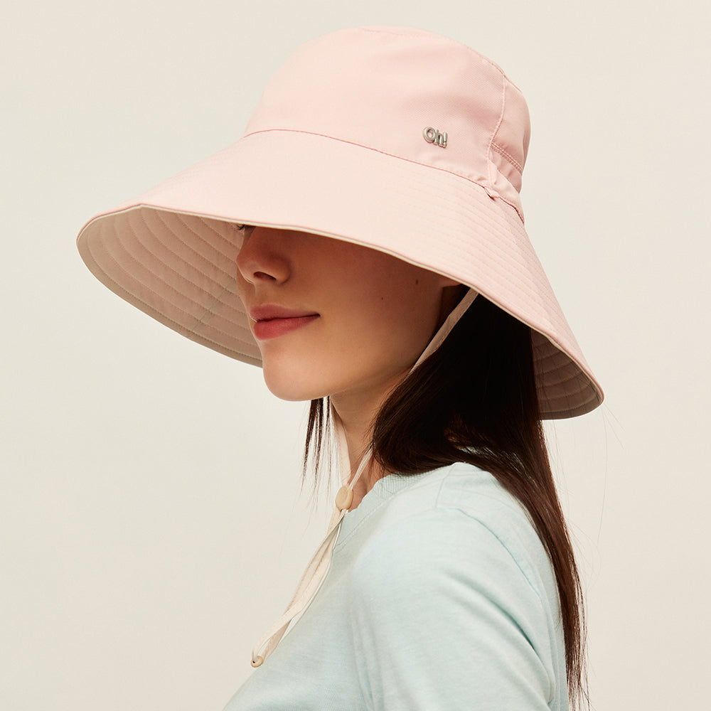 Women's Large Brim Bucket Hat Reversible Sun Cap UPF50+ Waterproof