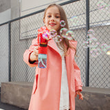 US Stock Kids Waterproof Jacket Hooded Raincoat Rain Wear for Girls Boys Age 4-11 Years