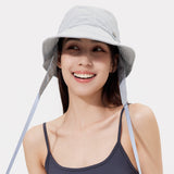Sun Protection Bucket Hat with Chin Strap UPF 50+