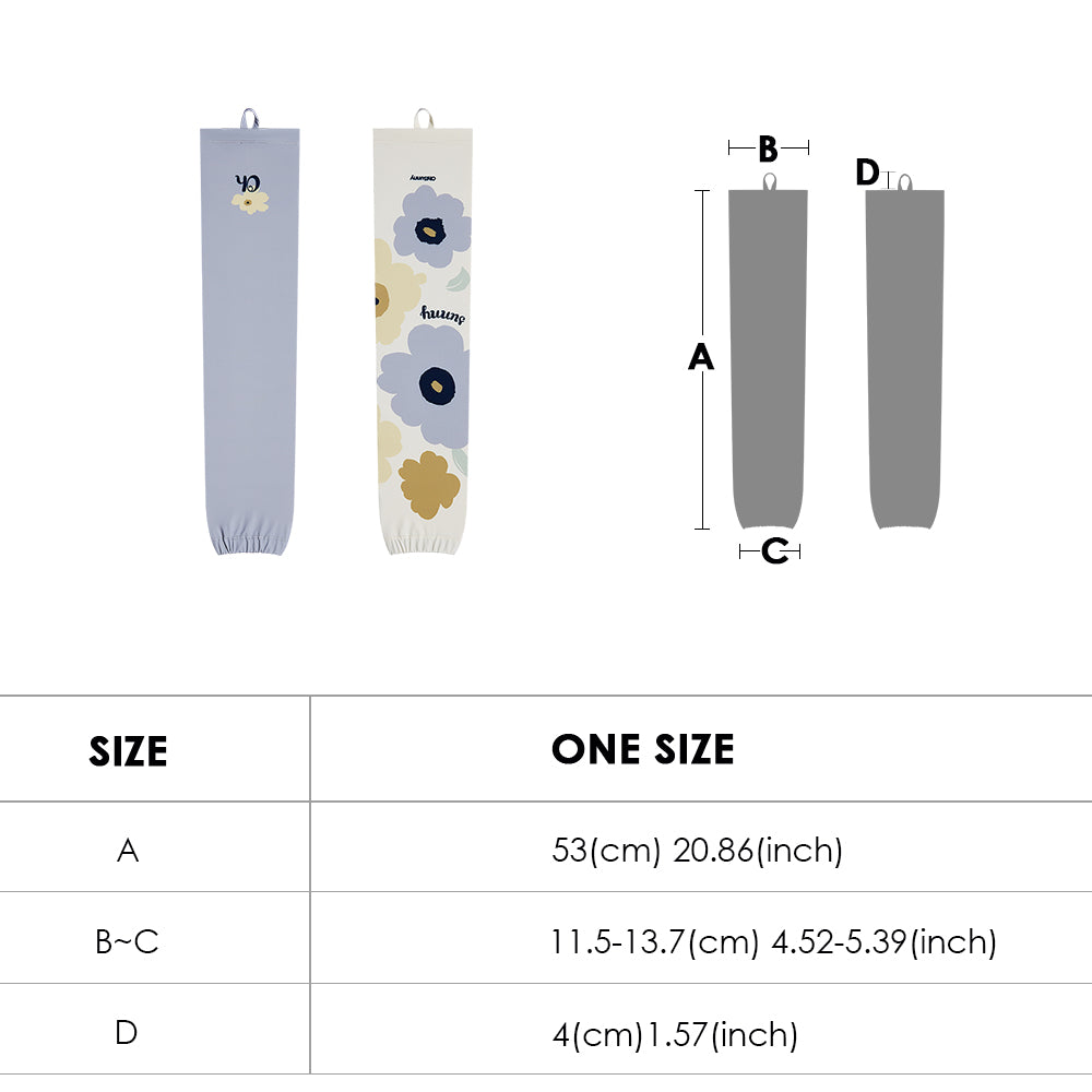 Women's Loose Printed Sun Protection Arm Sleeves UPF 50+