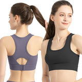 US Stock Sports Workout Yoga Bra Wireless Supportive Crop Tank Tops