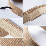 Women's Wide-Brim Roll-up Foldable Straw Hat UPF 50+