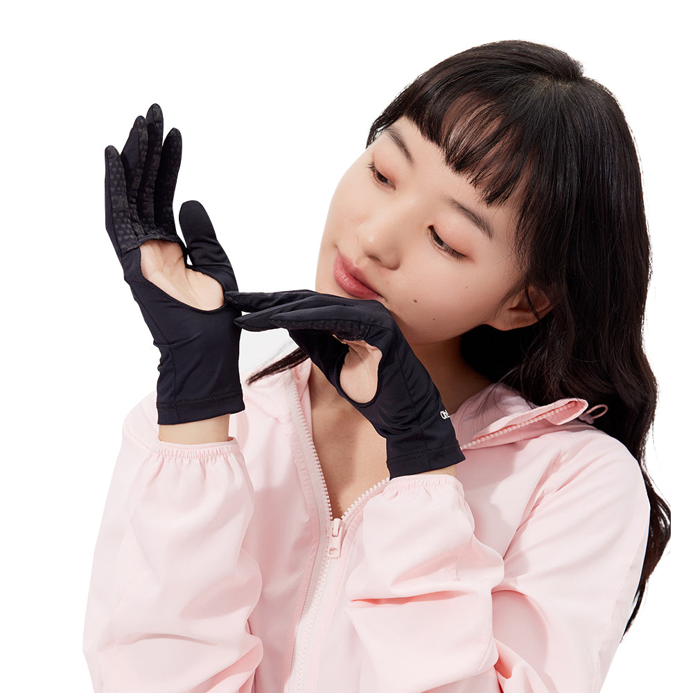 Women's Anti-UV Empty Palm Gloves Sun Protective UPF 50+ Breathable Mittens