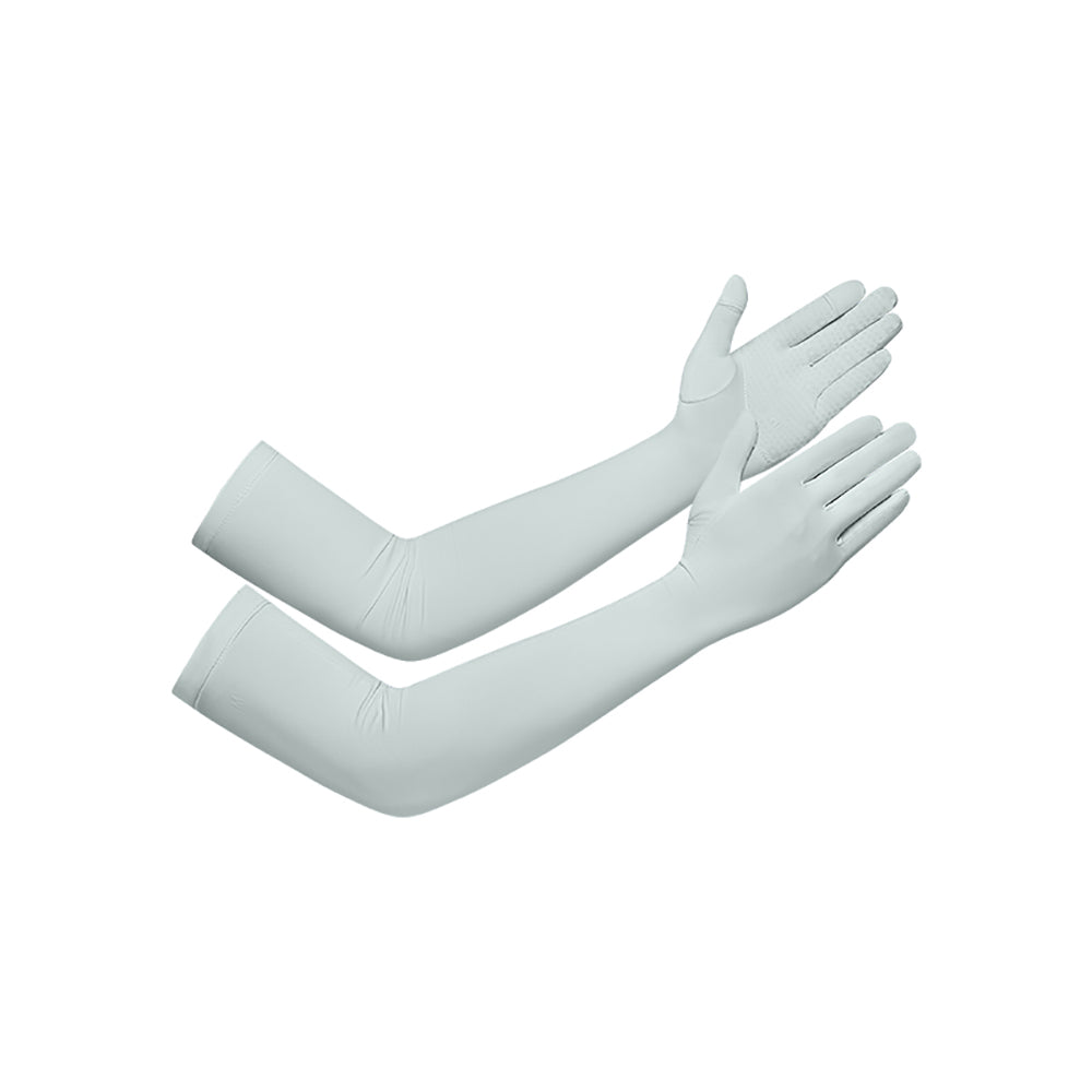 US Stock Sunscreen Gloves Summer-Long Outdoor Anti-Ultraviolet Arm Guard UPF 50+