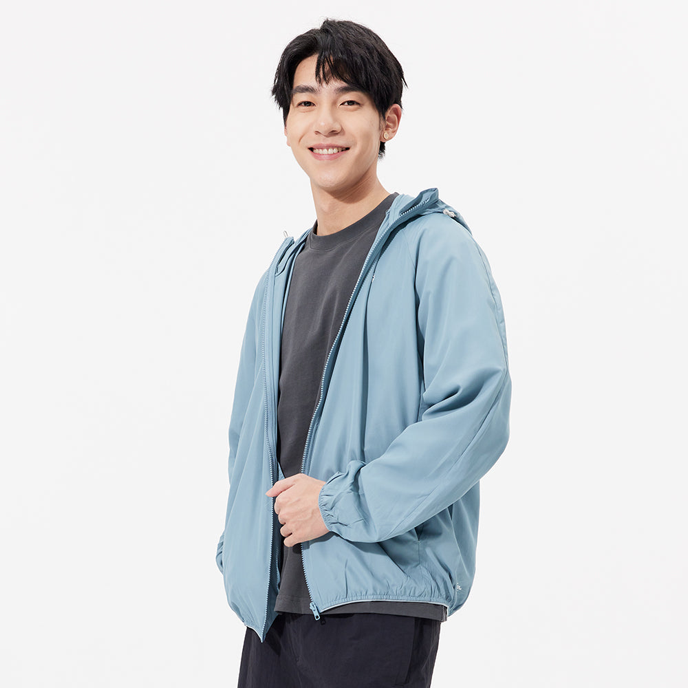 Men's Sun Protection Hoodie Ultra Light Long Sleeve Outdoor Jacket UPF 50+