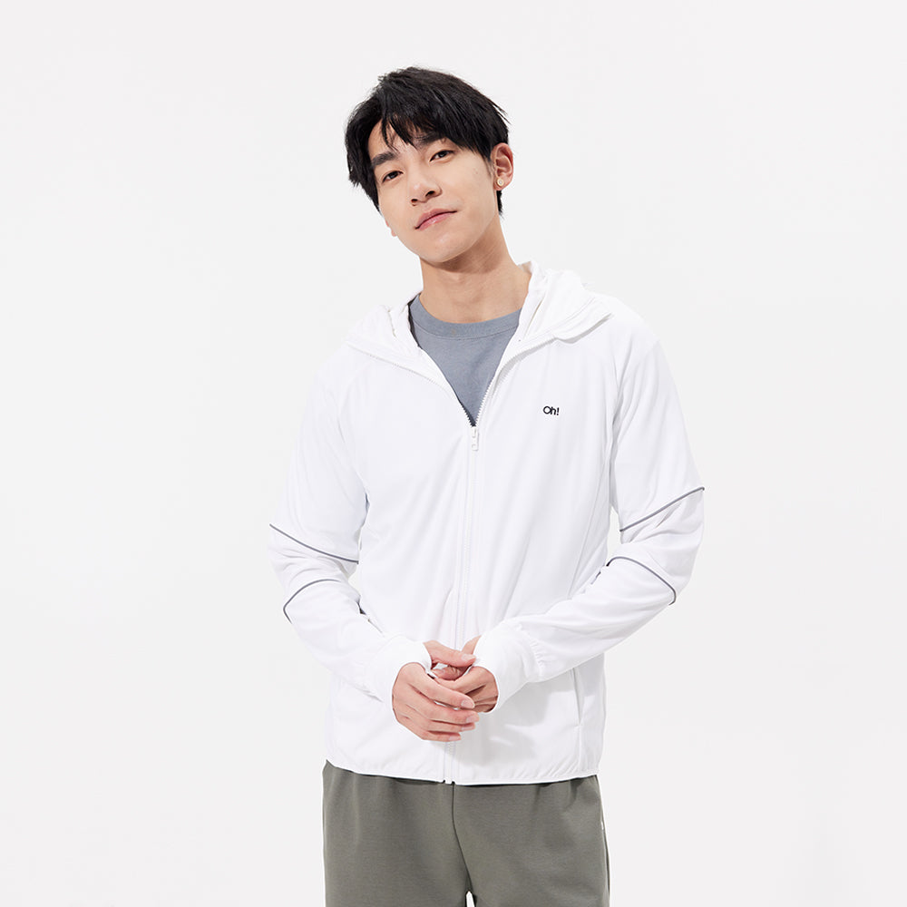Men's Sun Protection Clothing Hooded Jacket High-Collar UPF50+