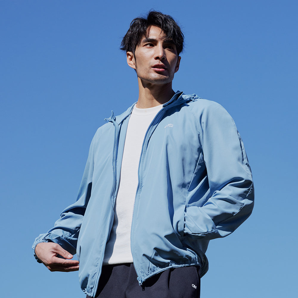 Men's Sun Protection Hoodie Ultra Light Long Sleeve Outdoor Jacket UPF 50+