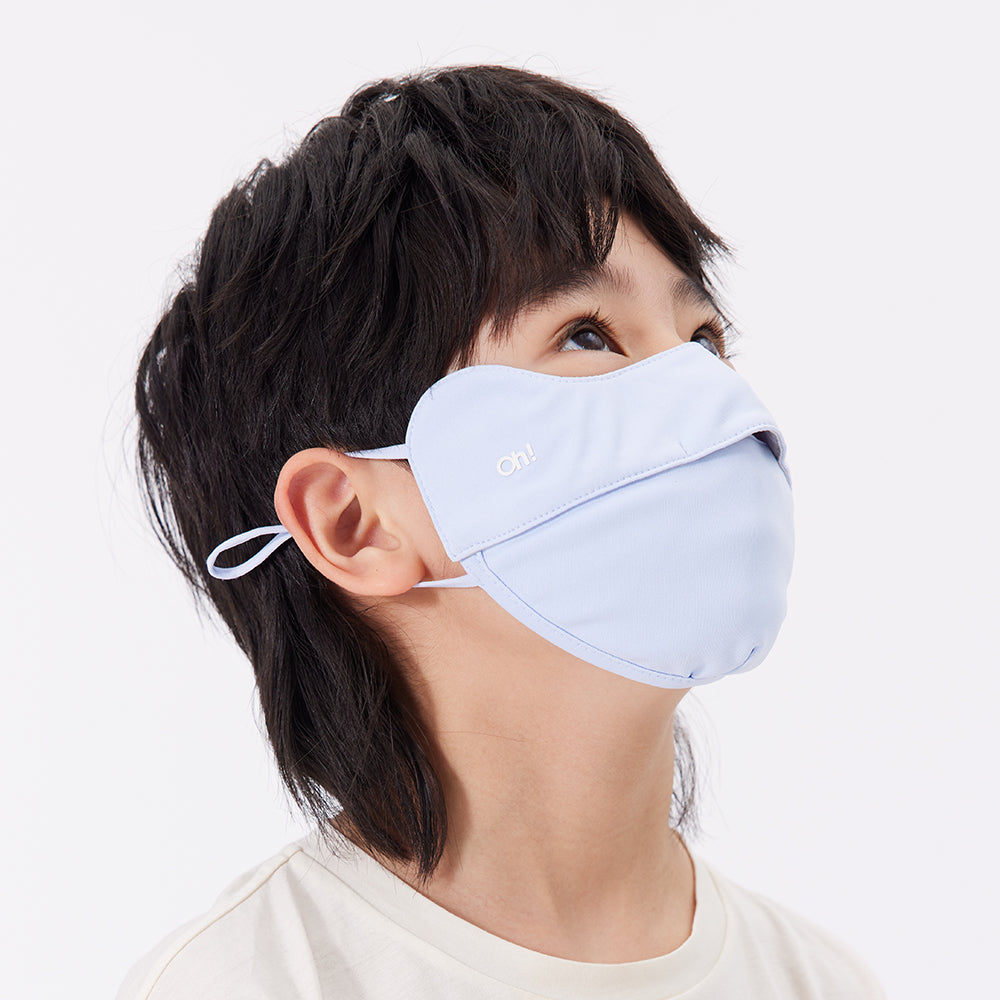 Kid's Breathable Anti-UV Face Mask with Eyes Protection UPF 50+