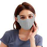 US Stock Breathable Sunscreen Face Mask with Mouth Opened UPF 50+