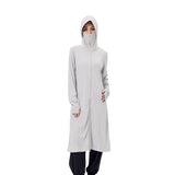 Women's Sun Protection Hoodie Mid-Long Dress UPF 50+ Jacket