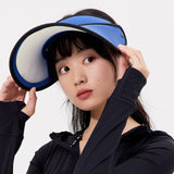 Unisex Empty Top Visor Hat UV Protection UPF 50+ with Adjustable Wide Brim