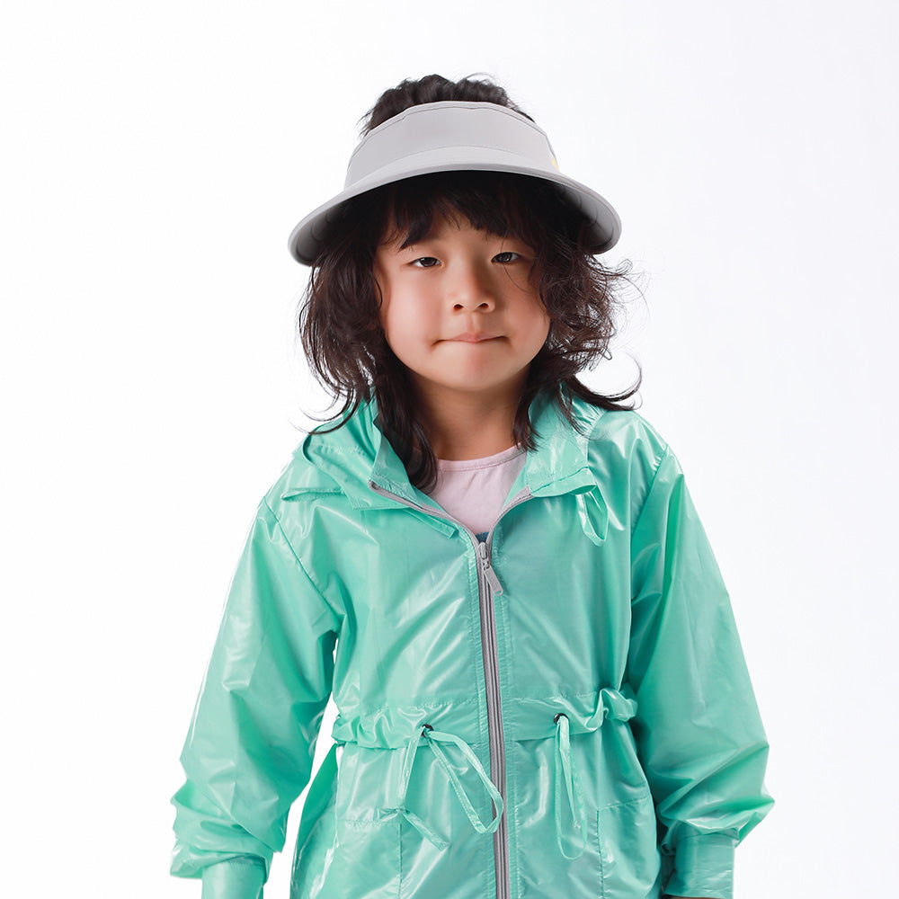 US Stock Kid's Large Brim Visor Cap UPF 50+ for 4-12 Years Old