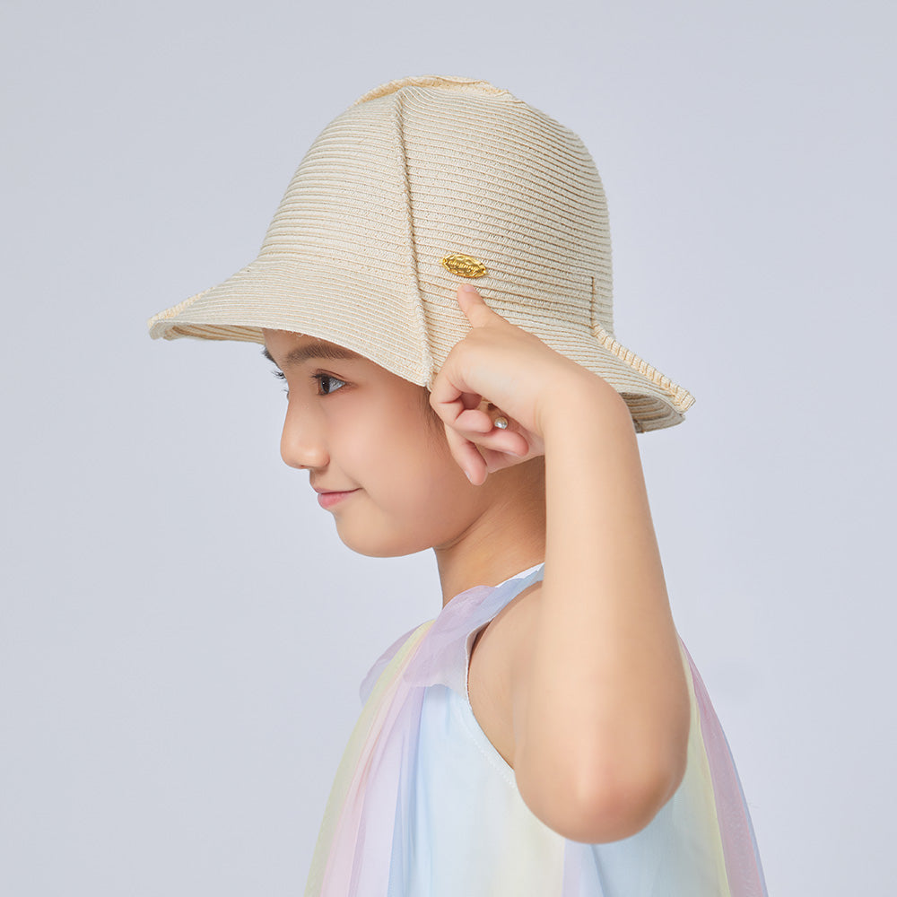 Kid’s Splicing Straw Hat UPF 50+ Sun Protective