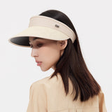 Unisex Wide Brim Visor Cap UPF 50+ Sun Protection Beach Hat