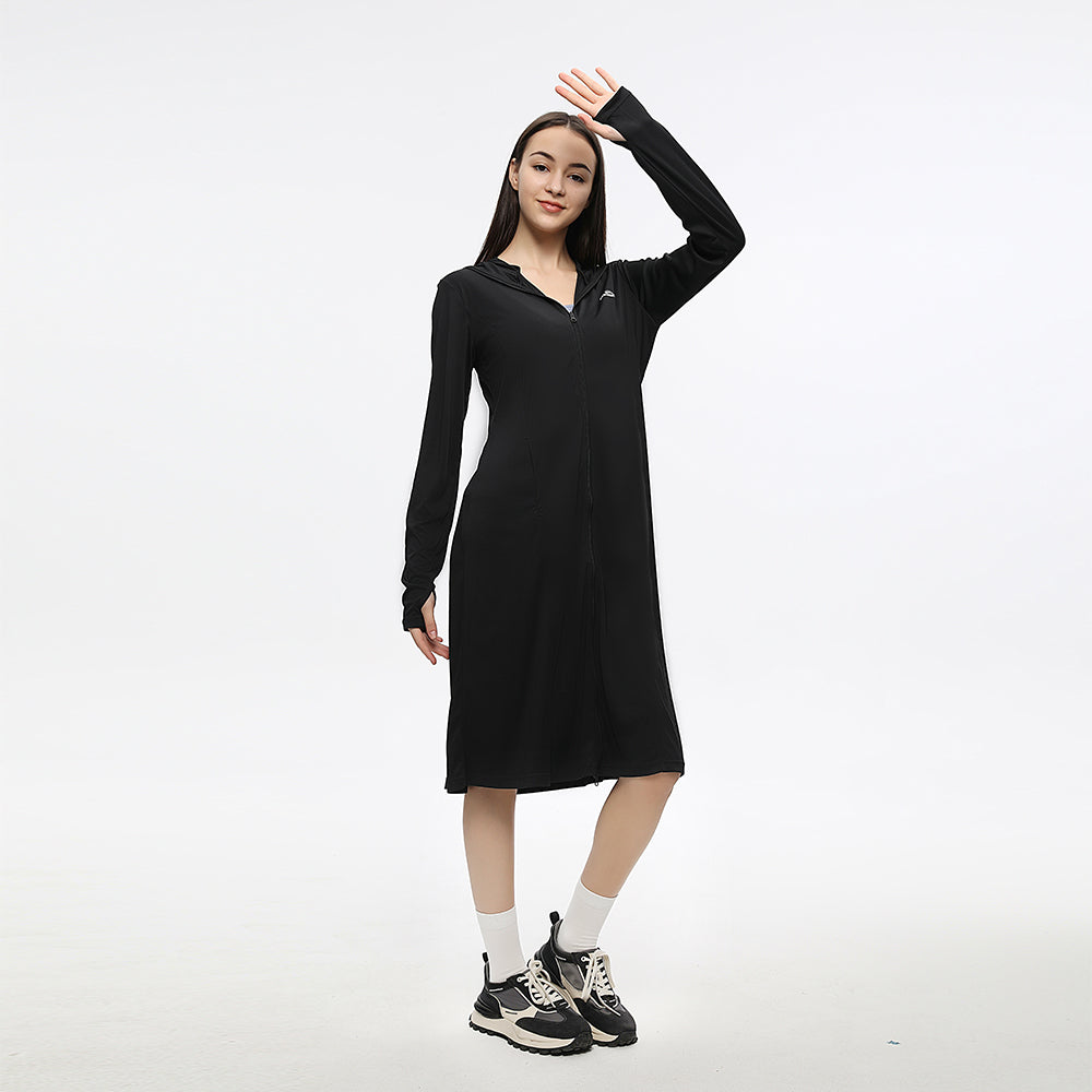 Women's Sun Protection Hoodie Mid-Long Dress UPF 50+ Jacket